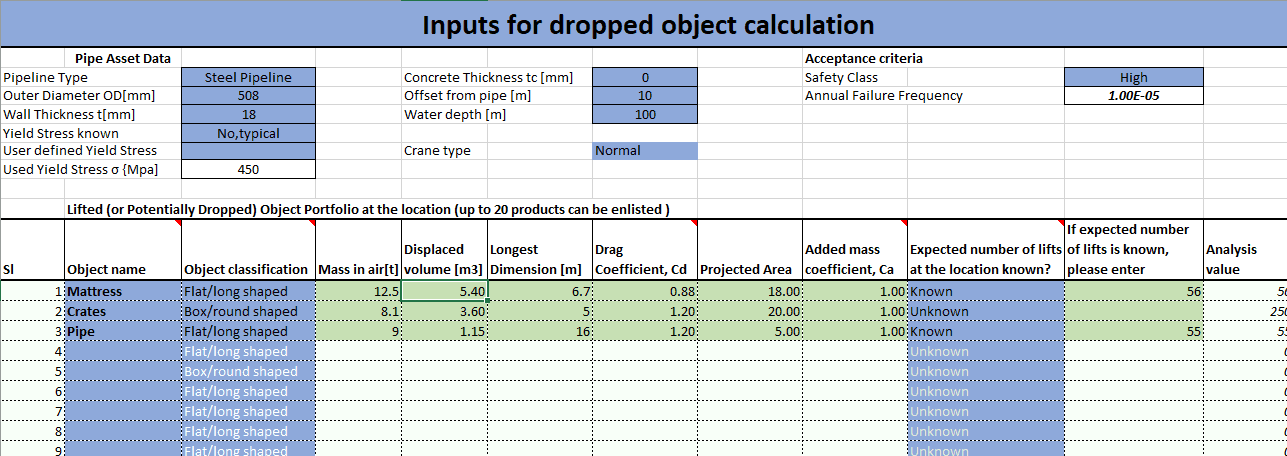 Dropped Object Calculation TheNavalArch 2